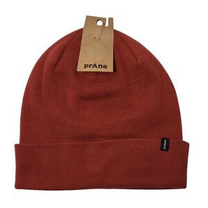 Prana Flip It Beanie Hat Cap Rust Unisex One Size Mens Women Outdoors Preppy NEW